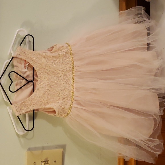 Cat and jack 12 months pink and gold princess like dress - Picture 1 of 3